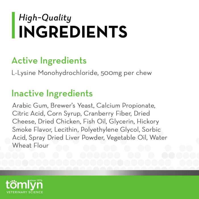 L-Lysine Immune Support Chews for Cats, 30 Count