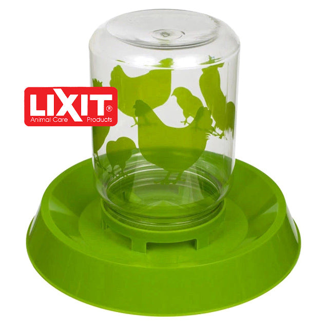 Lixit Chicken Waterer/Feeder with Reversible Base