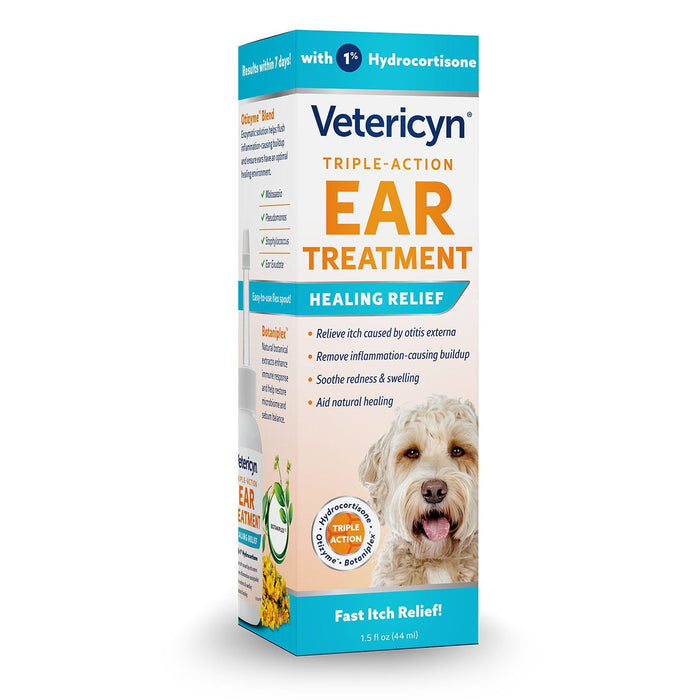 Vetericyn Triple Action Ear Treatment Color clear yellow