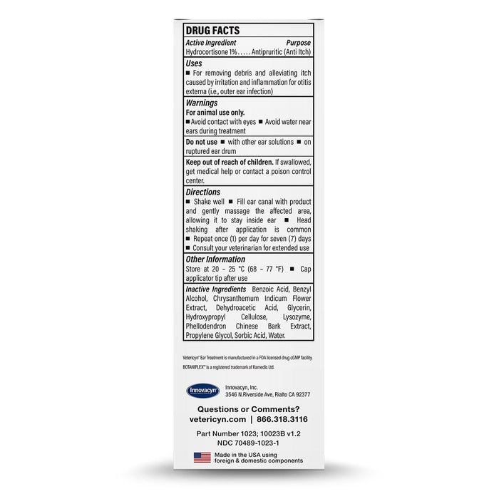 Vetericyn Triple Action Ear Treatment Color clear yellow