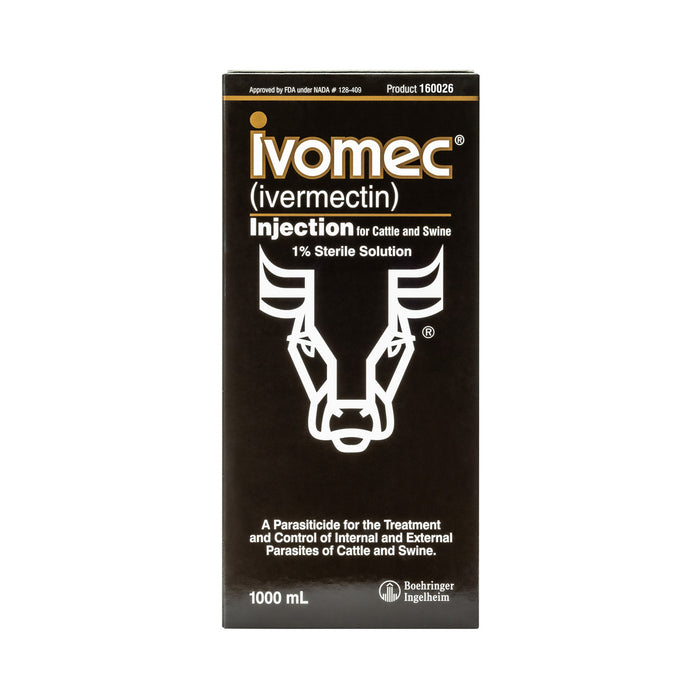 IVOMEC Injection (1%) Wormer for Cattle & Swine
