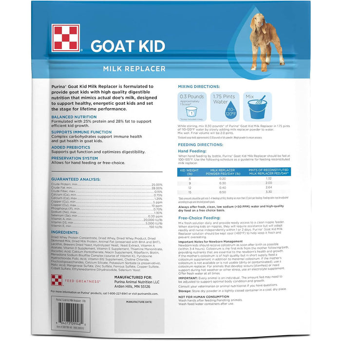 Goat Kid Milk Replacer, 8lbs Size 8 lbs