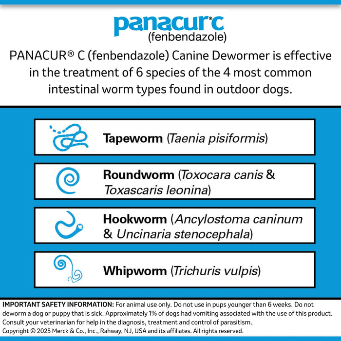 Panacur C Canine Dewormer (Fenbendazole Granules)