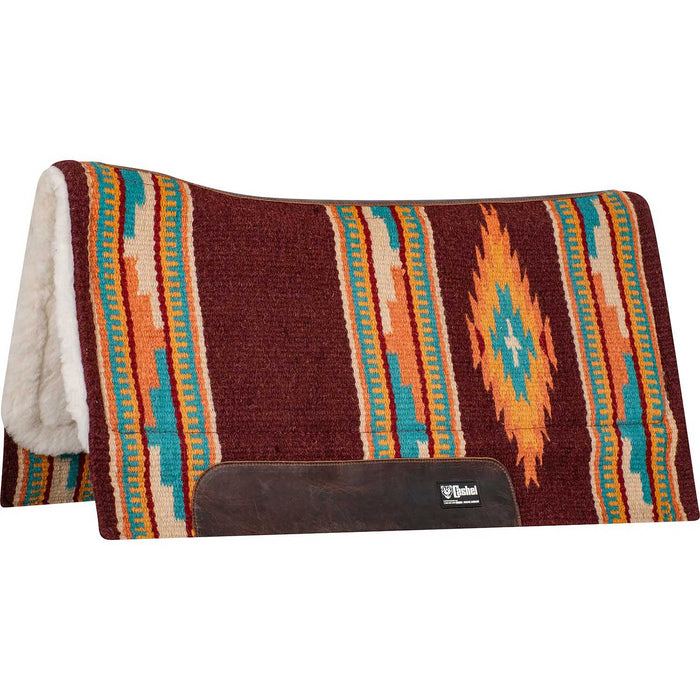 Cashel Performance Southwest Blanket Top Felt Saddle Pad Color Brown/Orange