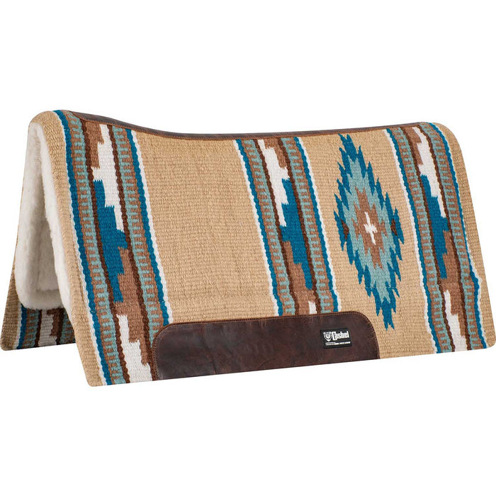 Cashel Performance Southwest Blanket Top Felt Saddle Pad Color Tan/Turquoise