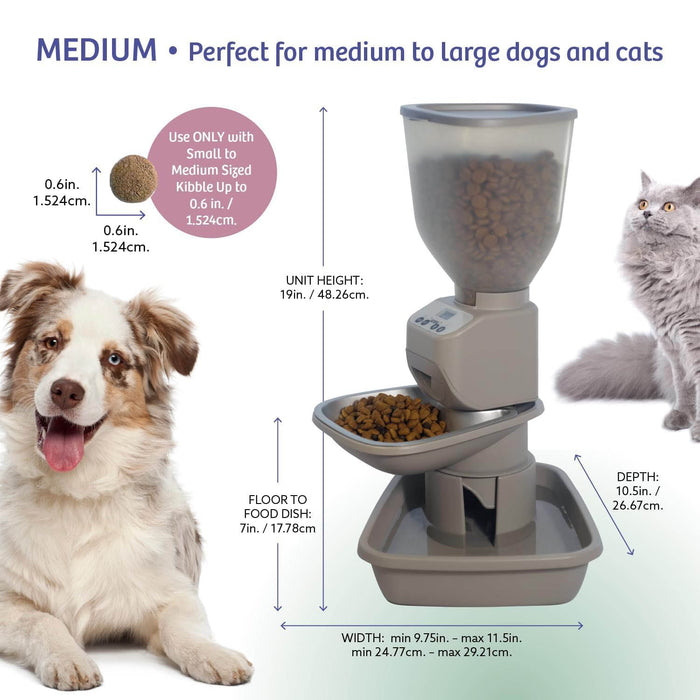 Feeding Friend Automatic Pet Feeder – Timed Portion Control Food & Water Dispenser for Cats and Dogs