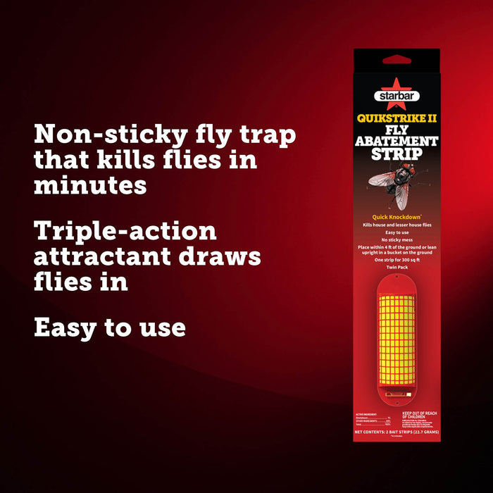 QuikStrike Fly Abatement Strip, Twin Pack