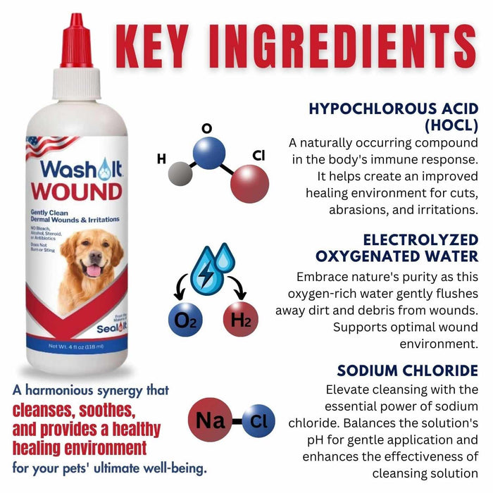 Wash It Wound Wash for Pets, 4 oz