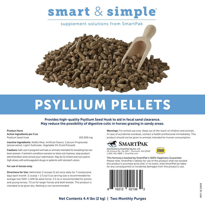 SmartEquine Smart & Simple Psyllium Pellets Size 4.4 LB