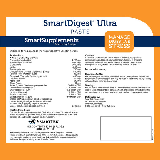 SmartEquine SmartDigest Ultra Paste Size One Size