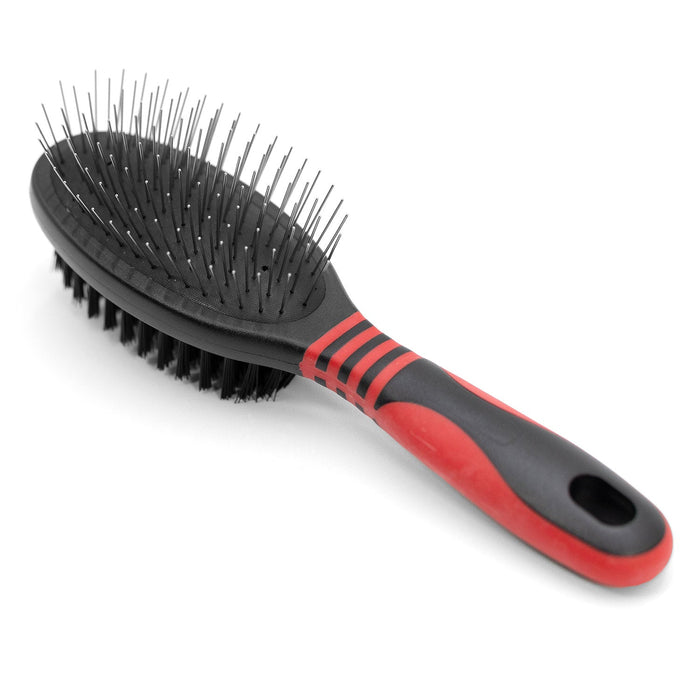 Jeffers 2-Sided Pin & Nylon Bristle Pet Grooming Brush