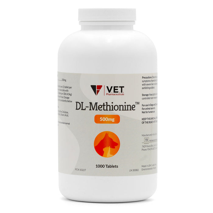 DL Methionine Tablets Urinary pH Support for Dogs & Cats
