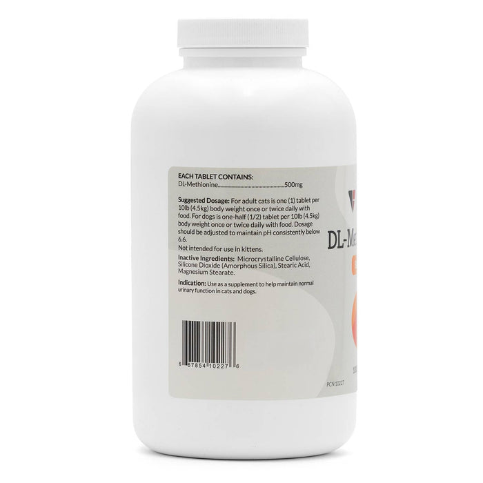 DL Methionine Tablets Urinary pH Support for Dogs & Cats