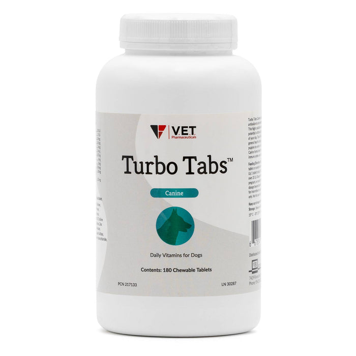 Turbo Tabs Chewable Daily Vitamins for Dogs, 180 ct