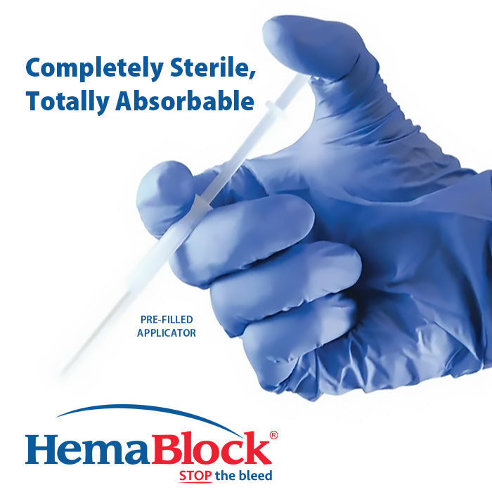 HemaBlock Hemostatic Powder, 0.5 gm Syringe Applicators, 5 pk