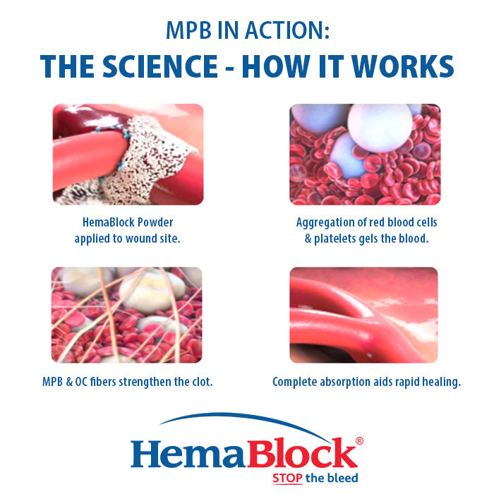 HemaBlock Hemostatic Powder, 0.5 gm Syringe Applicators, 5 pk