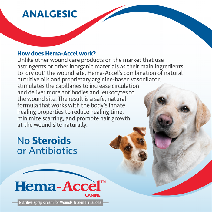 Hema-Accel Canine All Natural Wound Care Spray, 4 oz