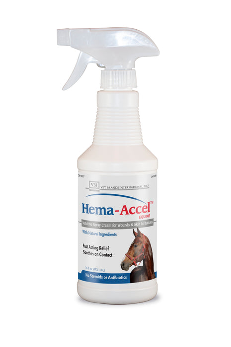 Hema-Accel Equine All Natural Wound Care Spray, 16oz Size 16oz