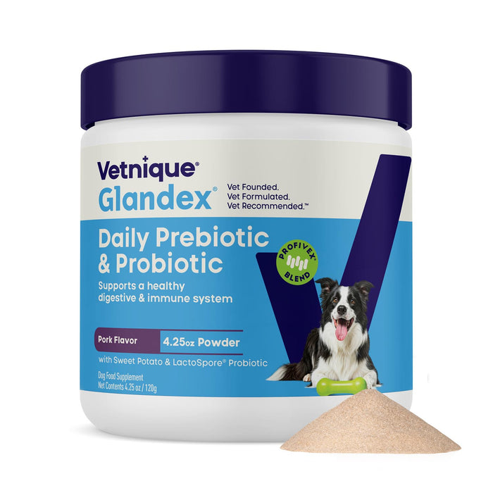 Glandex Daily Prebiotic & Probiotic Powder for Dogs, Pork Flavor