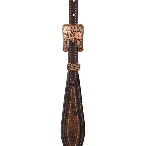 Weaver Western Floral Browband Headstall Color Brown