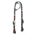 Weaver Patterned Nylon Sliding Ear Headstall Color Bucking Bronco