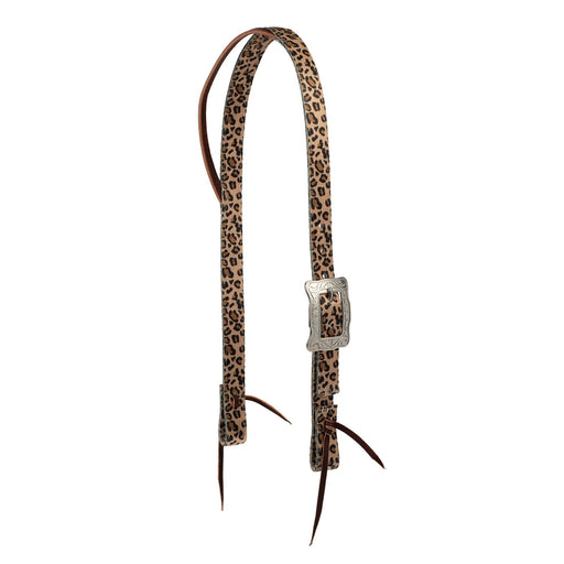 Weaver Patterned Nylon Split Ear Headstall Color Leopard