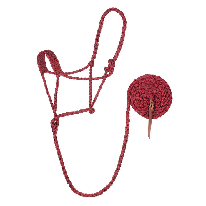 Weaver Braided Poly Rope Halter Color Red