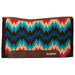 Weaver Synergy Contoured Performance Wool and Fleece Stampede Saddle Pad Color Turquoise & Red