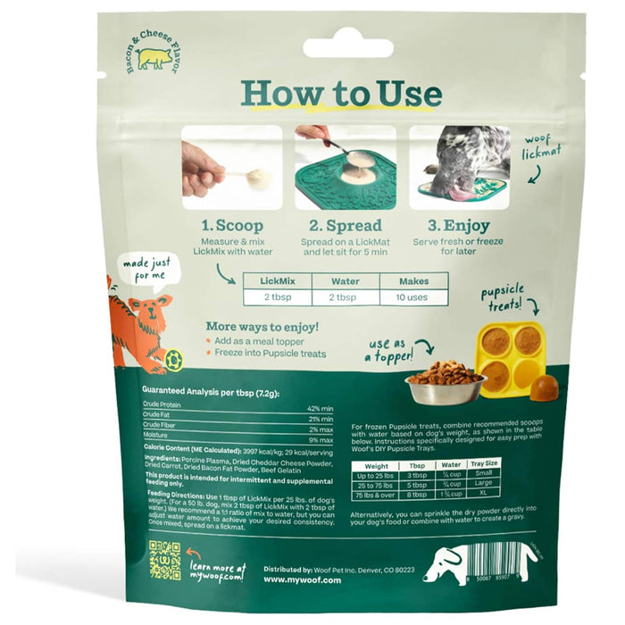 LickMix for Dogs – Bacon & Cheese or Calming LickMat Spread, Interactive Enrichment Treat