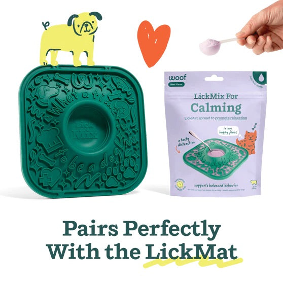 LickMix for Dogs – Bacon & Cheese or Calming LickMat Spread, Interactive Enrichment Treat