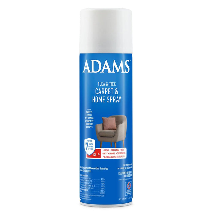 ADAMS Flea & Tick Carpet & Home Aerosol Spray, 7 - Month Flea Protection, Treats Up to 2K Sq Ft, 16 oz - FAAAK - 16 oz - 1 - 1