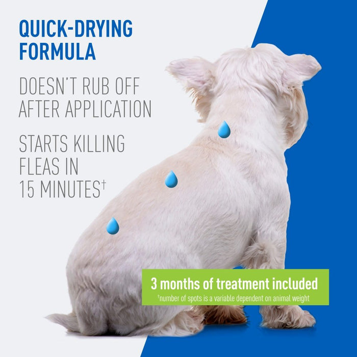 ADAMS Plus Flea & Tick Prevention Spot On for Dogs - FAAAR - Medium Dogs 15 to 30 lbs - 3 pk (3 Month Supply) - 11