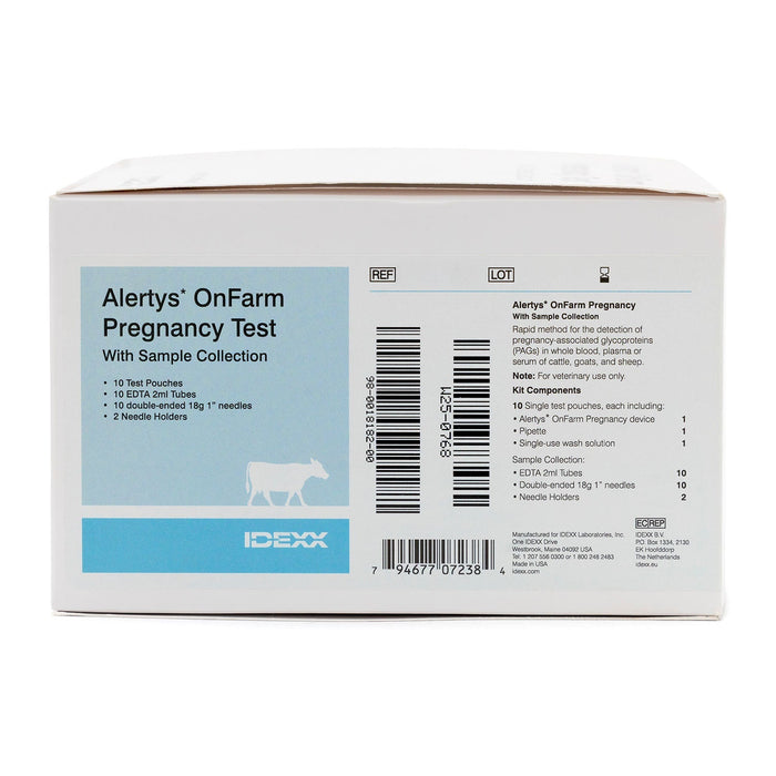 DUPLICATE - DX210 - Alertys OnFARM Complete Pregnancy Test Kit - 10 Tests for Cattle, Sheep & Goats - DX210-DUPE - 10 Test Kit - 10