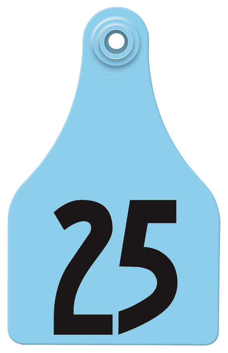 Allflex Global Numbered Ear Tags (Super Maxi), 25 count - Jeffers - Farm & Ranch Supplies > Identification & Ear Tags