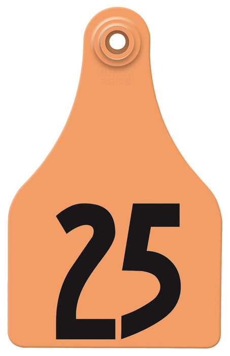 Allflex Global Numbered Ear Tags (Super Maxi), 25 count - Jeffers - Farm & Ranch Supplies > Identification & Ear Tags