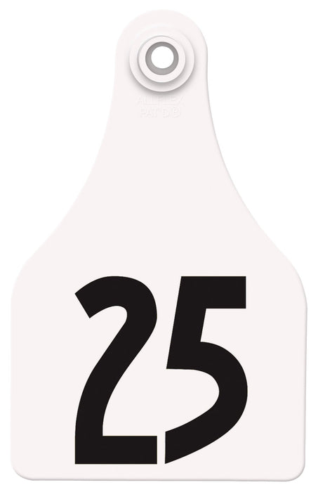 Allflex Global Numbered Ear Tags (Super Maxi), 25 count - Jeffers - Farm & Ranch Supplies > Identification & Ear Tags
