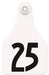 Allflex Global Numbered Ear Tags (Super Maxi), 25 count - Jeffers - Farm & Ranch Supplies > Identification & Ear Tags