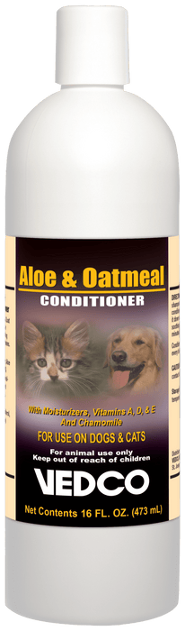 Aloe & Oatmeal Conditioner, 16 oz – Soothes Dry & Itchy Skin for Dogs & Cats - WVDJ - 16 oz - 1
