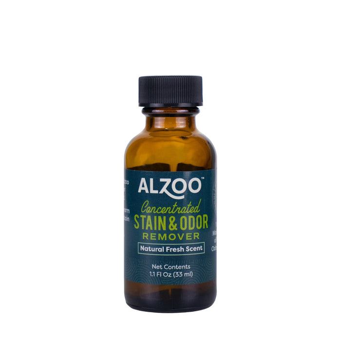 ALZOO Concentrated Enzyme - Based Pet Stain & Odor Remover Kit & Refill - 7VWX - 1.1 oz Refill - 8