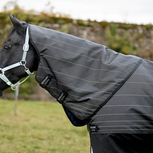 Amigo 1200 Denier FieldSafe Reflectech Plus Turnout Blanket for Horses, 250 grams - FOXA1 - Black - 72" - 2