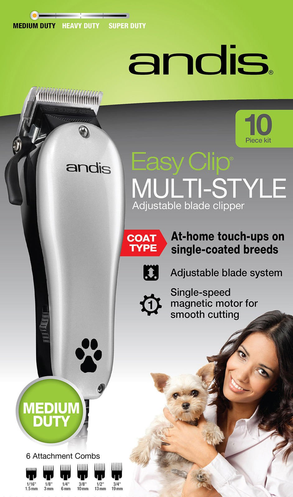 Easy Clip Multi-Style Adjustable Blade Pet Clipper Kit — Lambert Vet ...