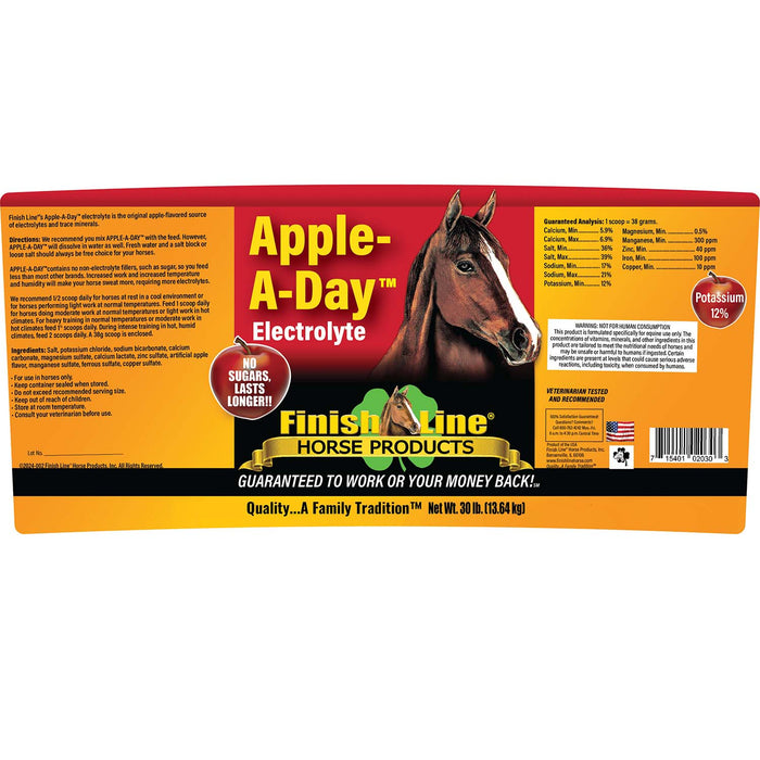 Apple - A - Day Electrolyte Supplement for Horses - FRA2 - 30 lbs - 4