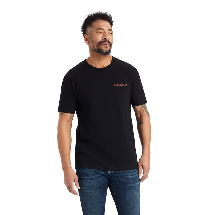 Ariat Men's Bronc Buster T-Shirt, Black - AI17Q - Small - 4