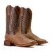 Ariat Men's Country Roads Wide Square Toe Cowboy Boot – Classic Western Leather Boot - AI3AS - Brown - 7D - 1