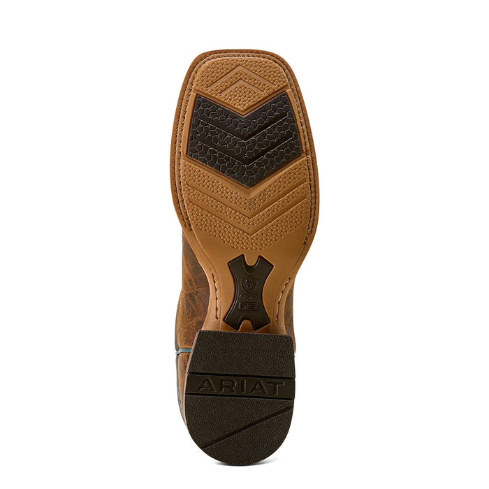 Ariat Men's Cowhand Wide Square Toe Cowboy Boot, Smoked Tan - AI9B2 - Brown - 7D - 7