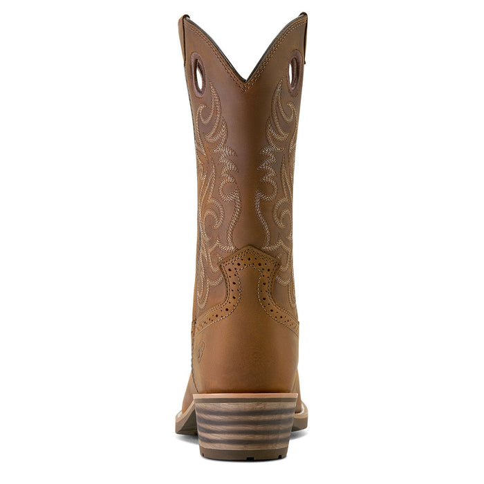 Ariat Men's Hybrid Roughstock Square Toe Cowboy Boots - AI6M - Distressed Brown - 7 - Pair - 5