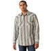 Ariat Men's Retro Long Sleeve Snap Western Shirt - AI9G1 - Aquifer Plaid - Small - 1 ct - 7