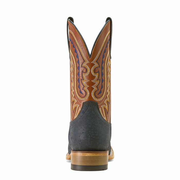 Ariat Men's Rock Ridge Wide Square Toe Western Boots - AI6B - Navy Bison - 8.5 - Pair - 13