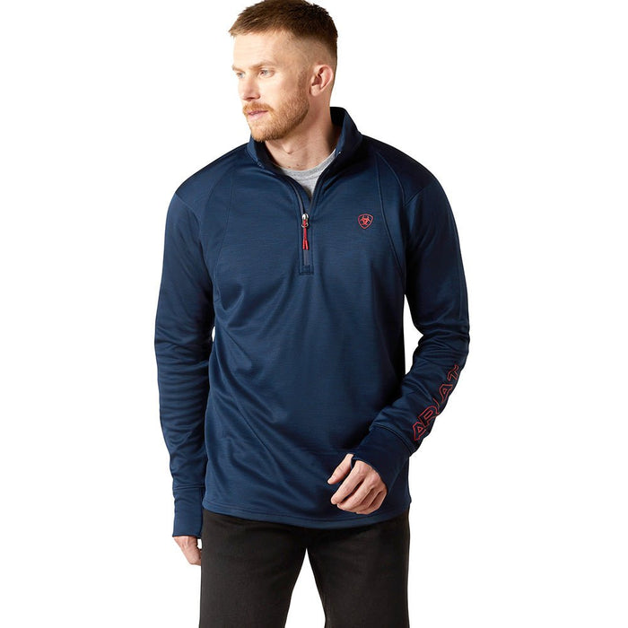 Ariat Mens Team EQ 1/4 Zip Pullover - AIBGE - Navy - Xlarge - Each - 1