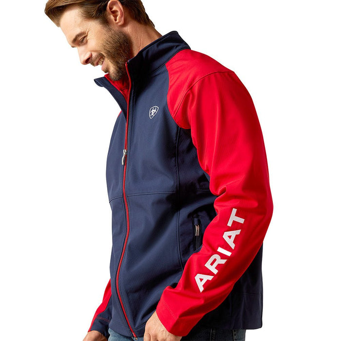 Ariat Mens Team EQ Softshell Jacket - Lightweight Fleece Riding Jacket - AIBFP - Navy - Xsmall - Each - 4